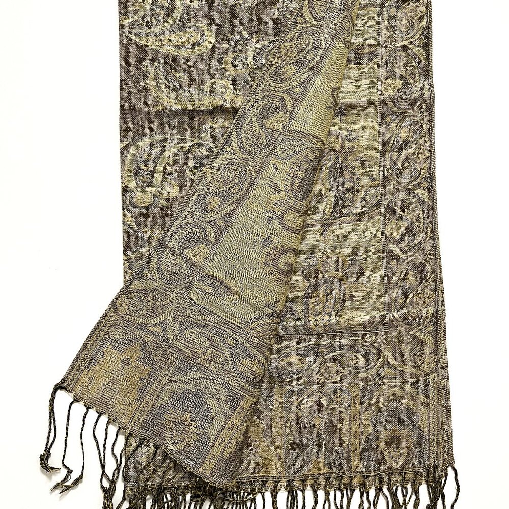 Women's Double-Side Pashmina Shawl/Scarf Wrap - Picture 4 of 4